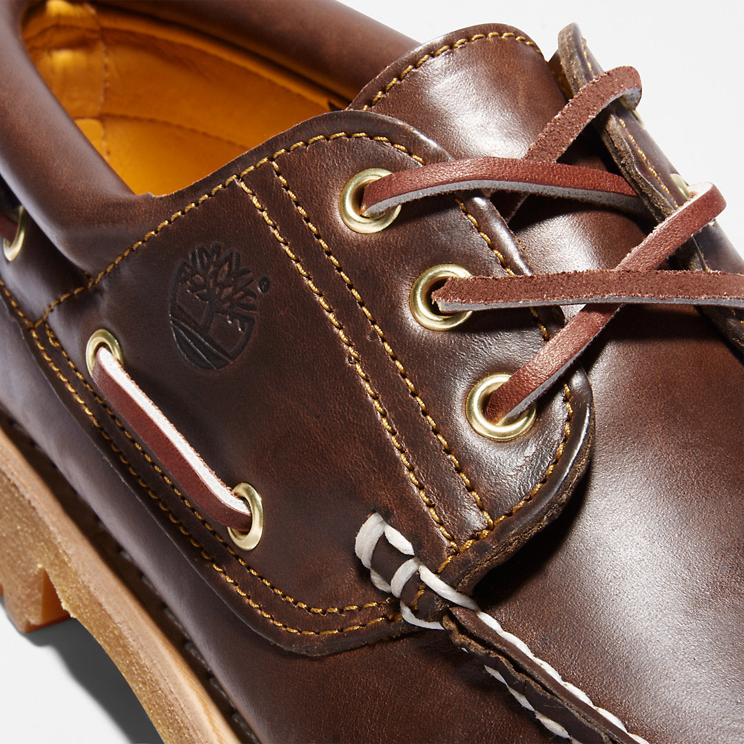 Mens Timberland Timberland® Authentic 3-Eye Boat Shoe for Men in Brown