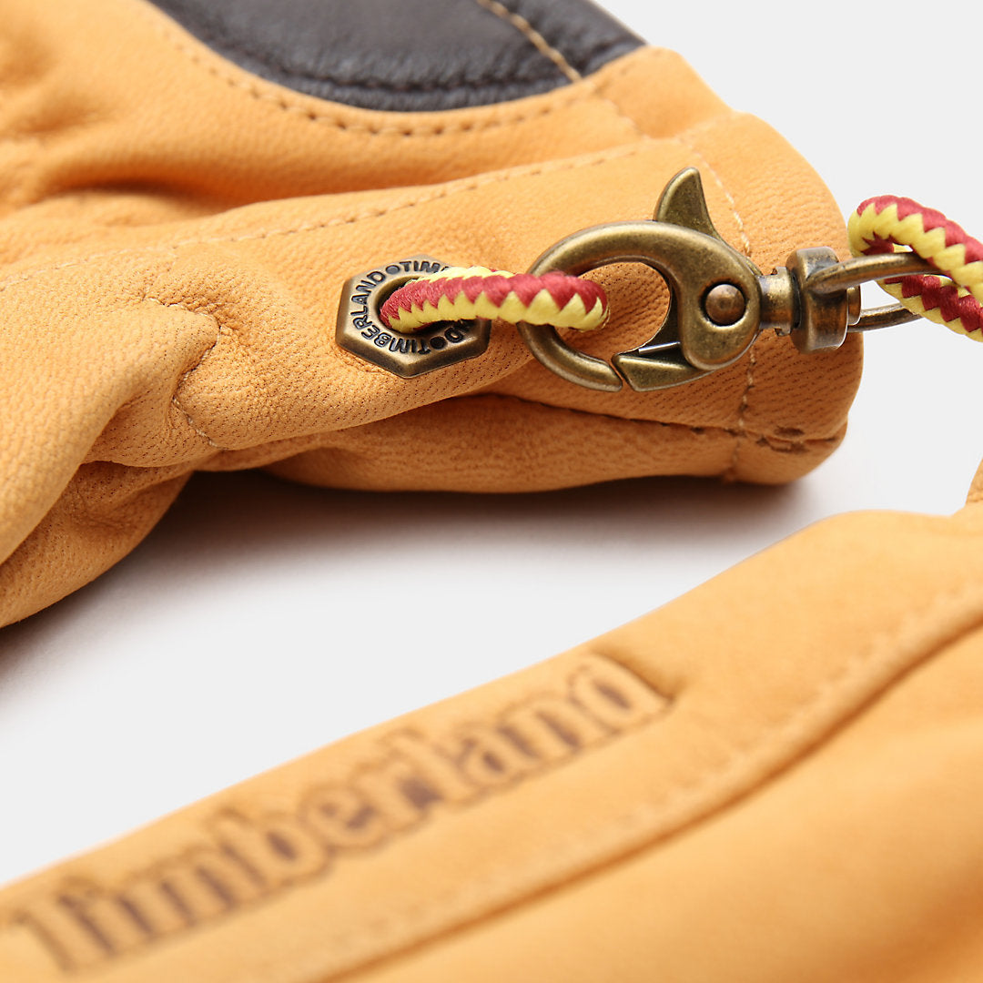 Mens Timberland Winter Hill Leather Gloves for Men in Yellow