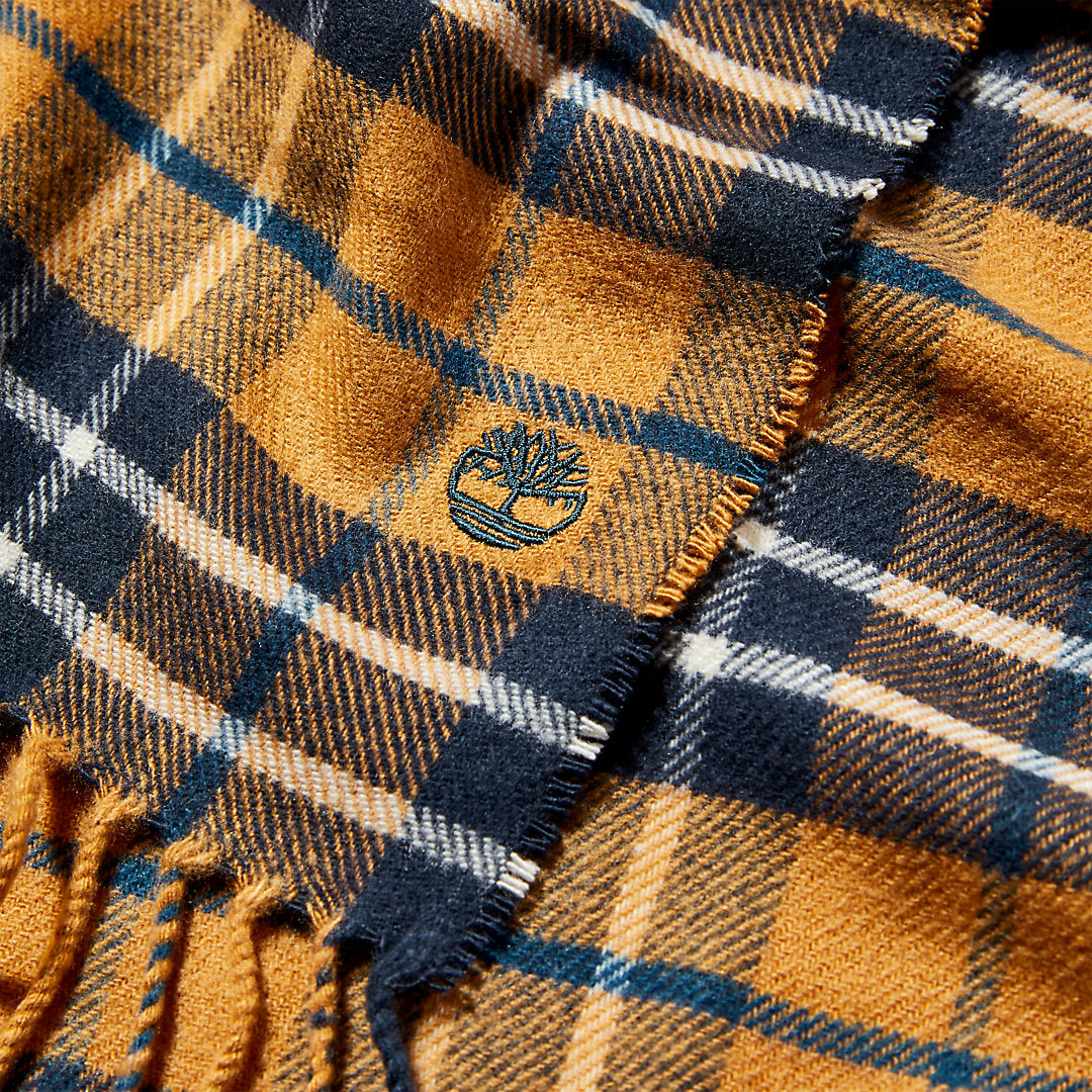 Mens Timberland Cape Neddick Scarf with Gift Box for Men in Yellow