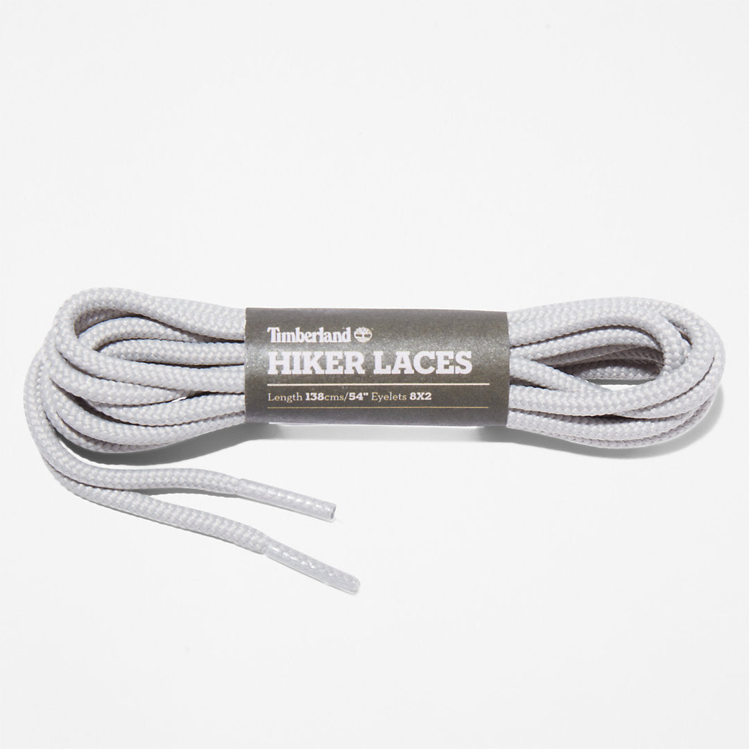 Mens Timberland 137cm/54'' Hiker Replacement Round Laces in Grey