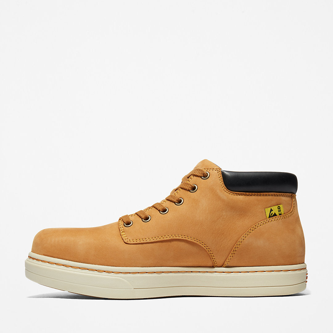 Mens Timberland Disruptor Steel-Toe Chukka Work Boot for Men in Yellow