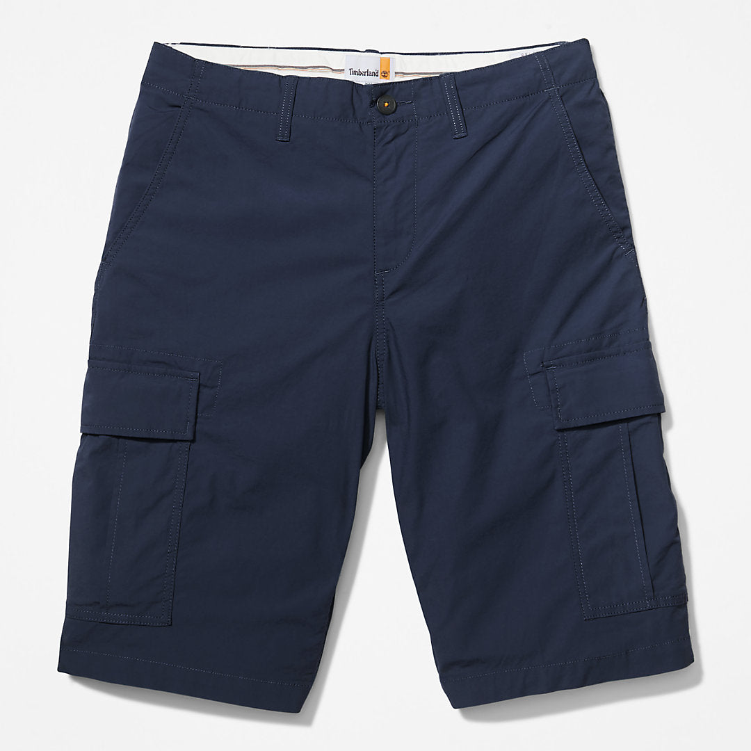 Mens Timberland Poplin Cargo Shorts for Men in Navy