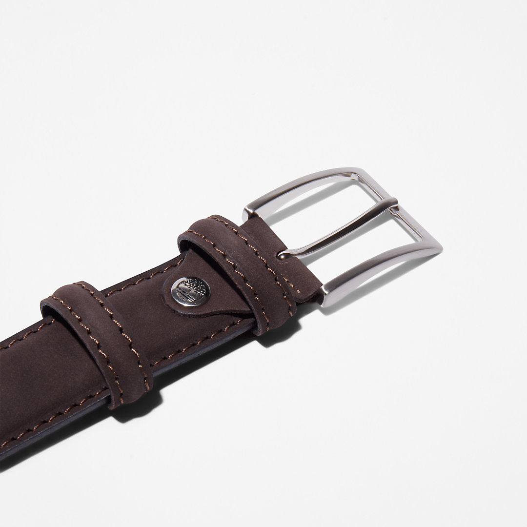 Mens Timberland Nubuck Leather Belt for Men in Brown