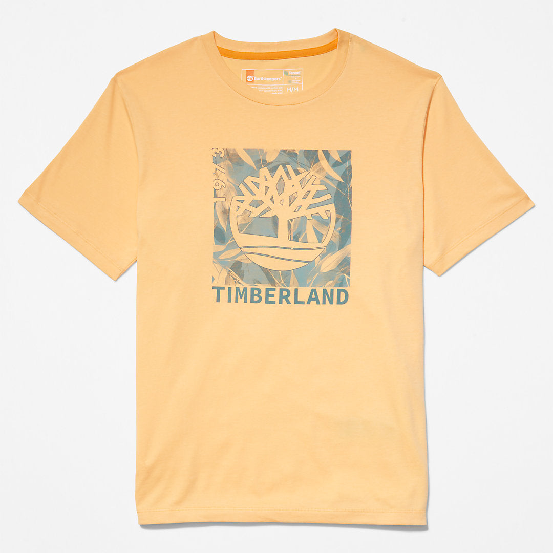 Mens Timberland Refibra™ Graphic T-Shirt for Men in Orange