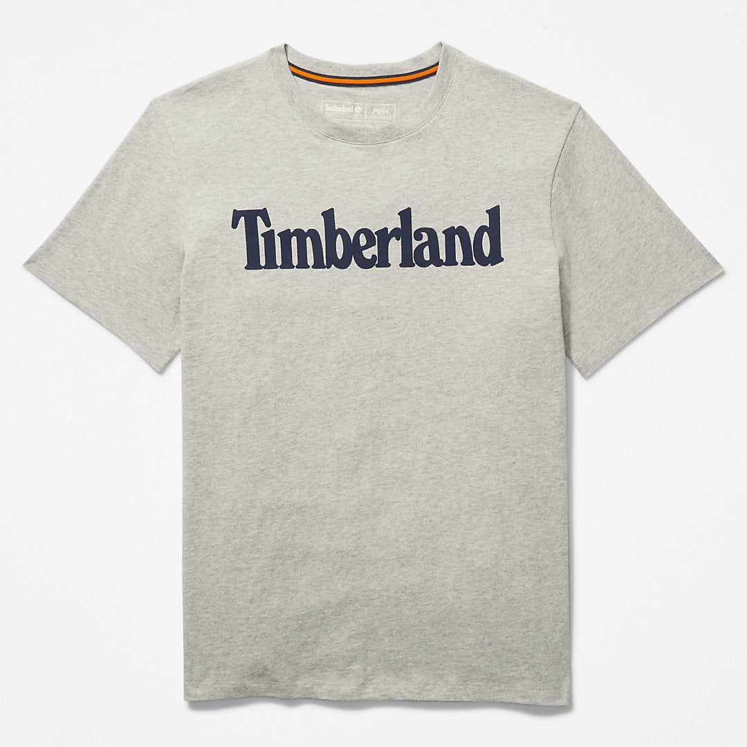 Mens Timberland Kennebec River Logo T-Shirt for Men in Grey
