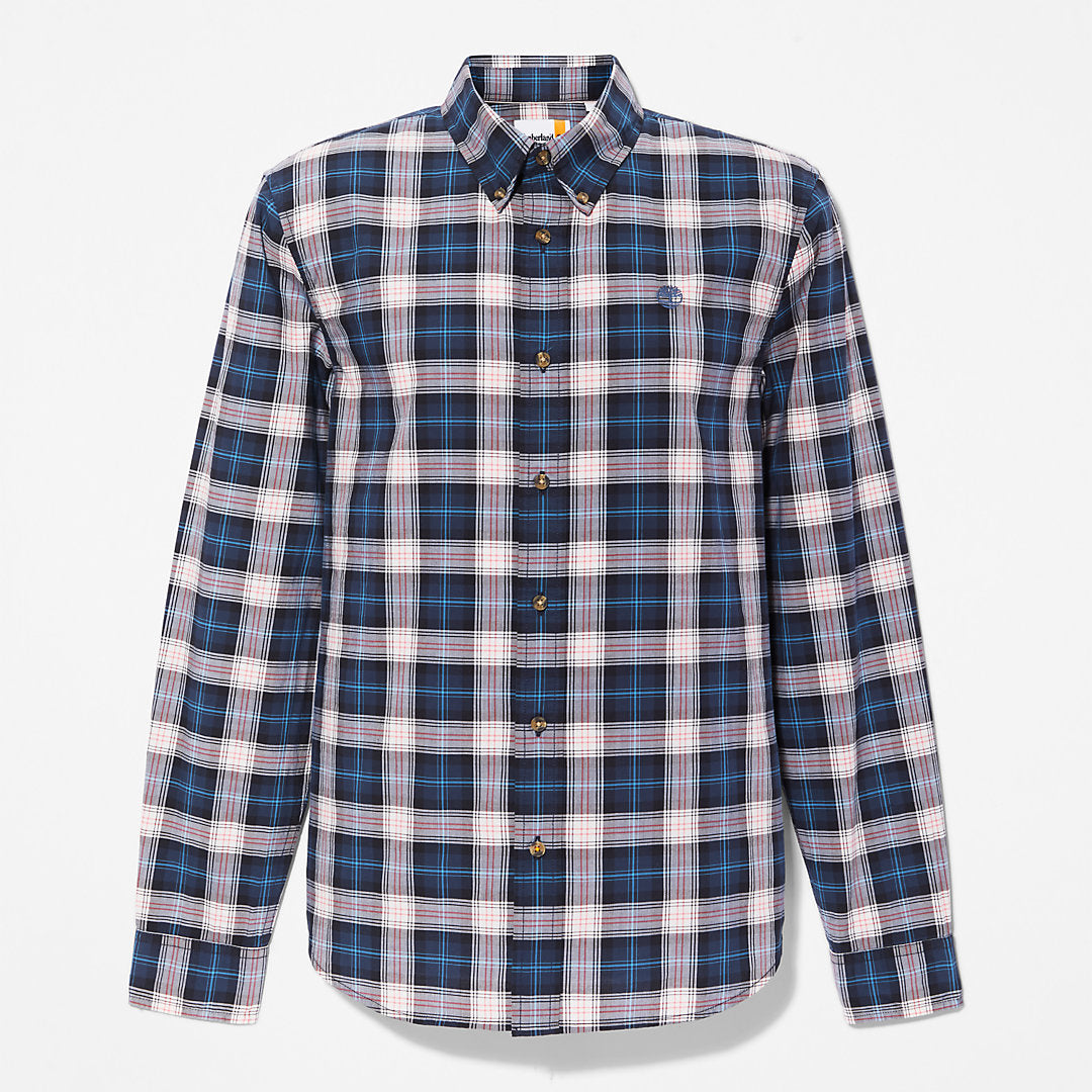 Mens Timberland Eastham River Tartan Shirt for Men in Light Grey