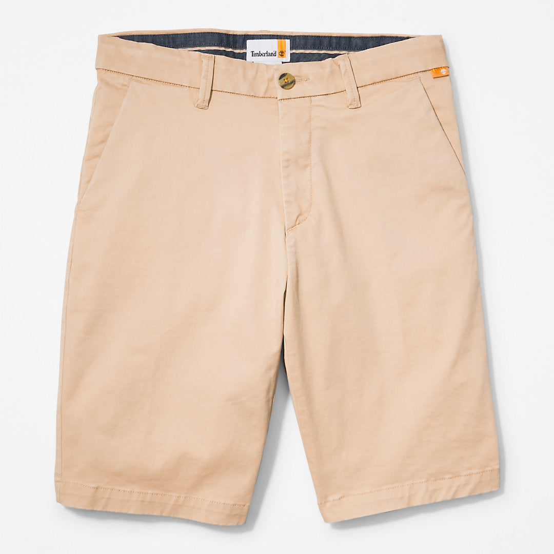 Mens Timberland Squam Lake Stretch Chino Shorts for Men in Beige
