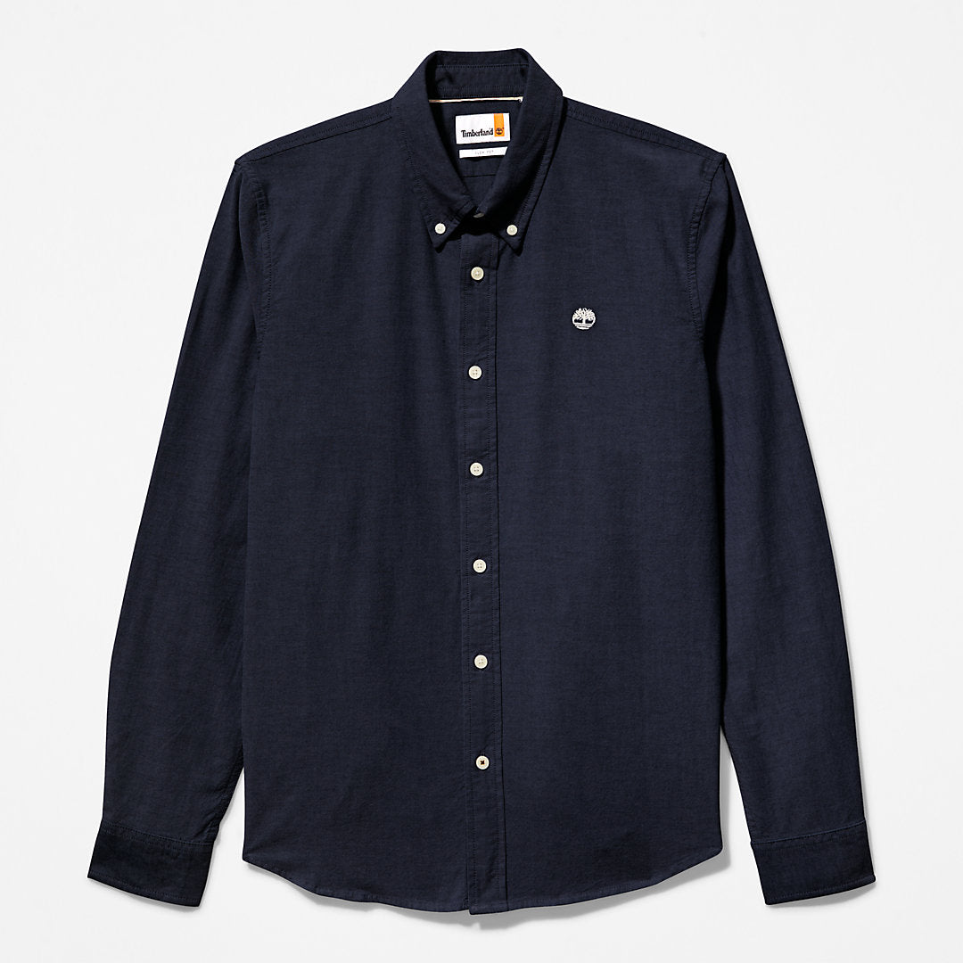 Mens Timberland Pleasant River Slim Oxford Shirt for Men in Navy