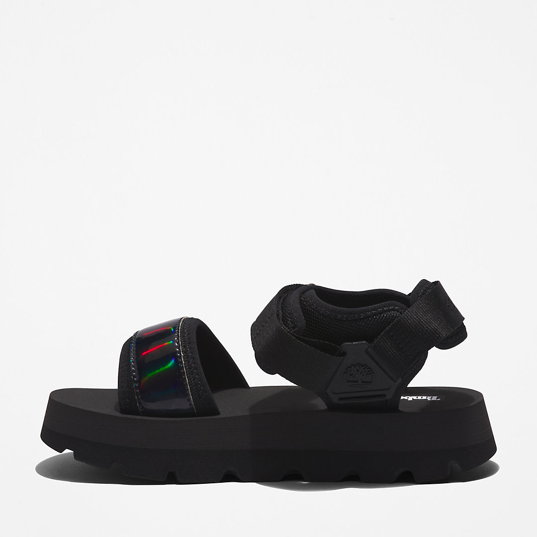 Womens Timberland Euro Swift Ankle-Strap Sandal for Women in Black