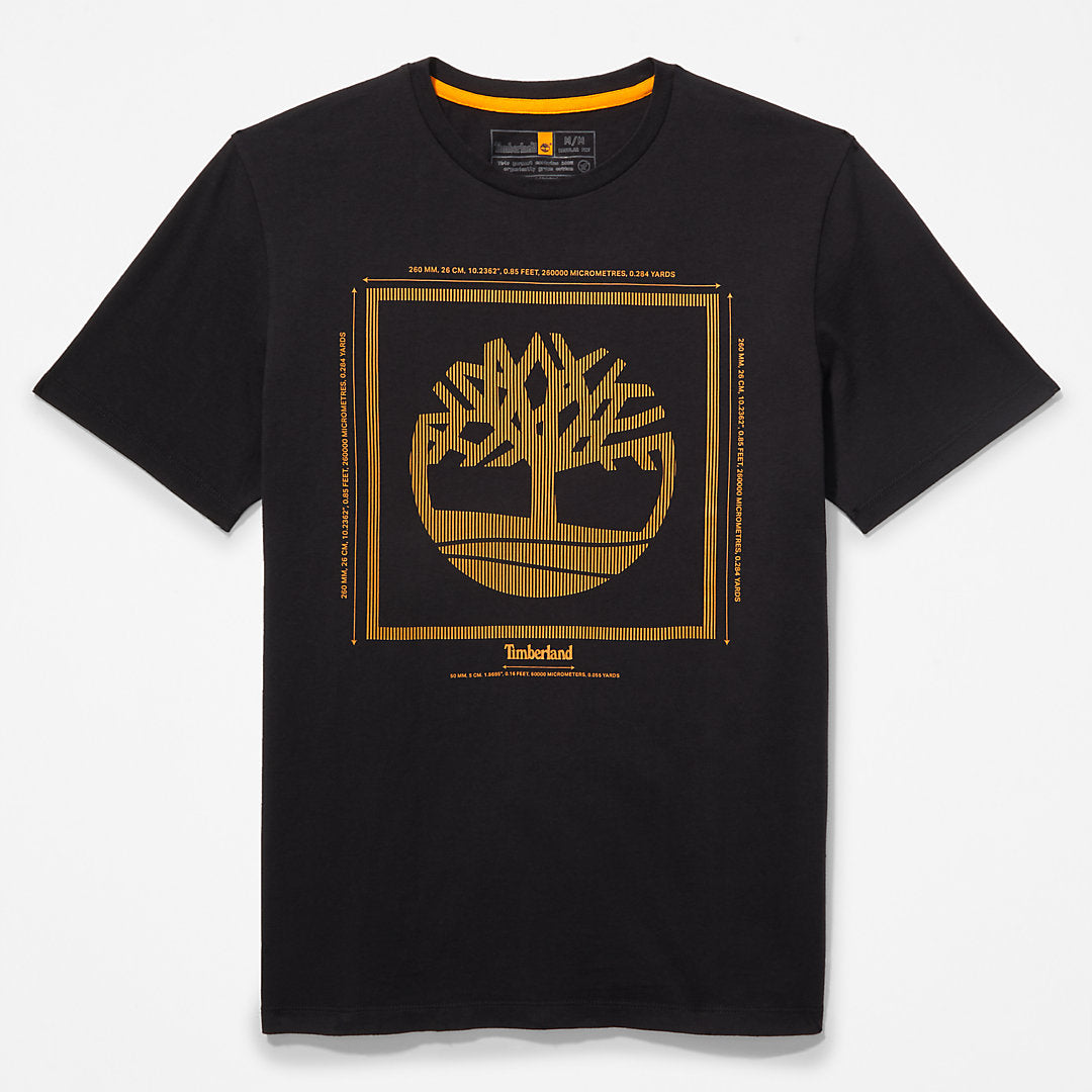 Mens Timberland Logo T-Shirt for Men in Black