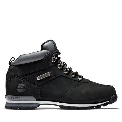 Mens Timberland Splitrock Nubuck Mid Hiker for Men in Black/Silver