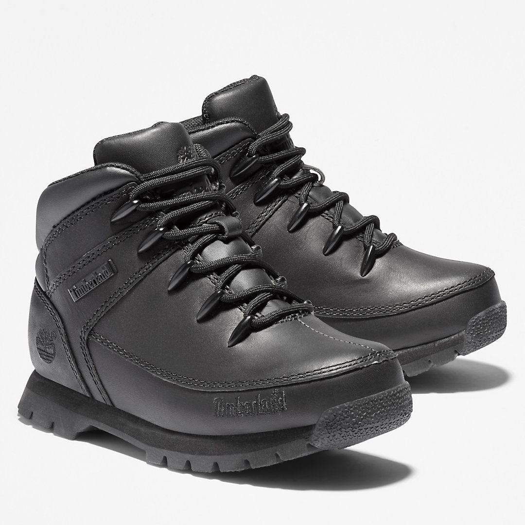Kids Timberland Euro Sprint Full-grain Mid Hiker for Junior in Black