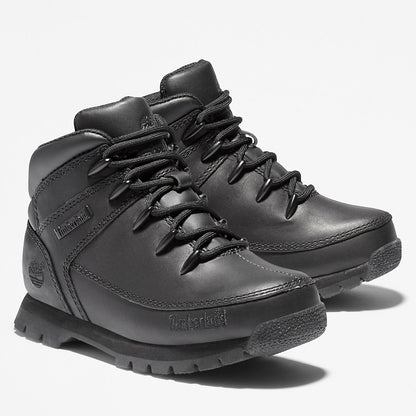 Kids Timberland Euro Sprint Full-grain Mid Hiker for Junior in Black