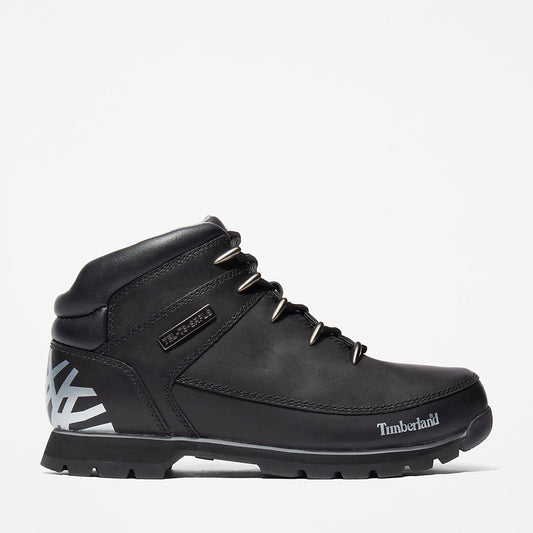 Mens Timberland Euro Sprint Hiker for Men in Black Full-grain