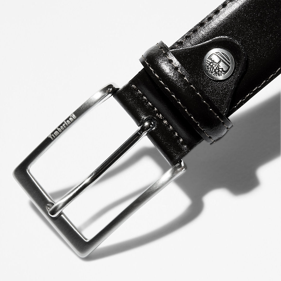 Mens Timberland Classic Squared Buckle Beltfor Men in Black