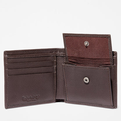Mens Timberland Kennebunk Wallet for Men in Dark Brown