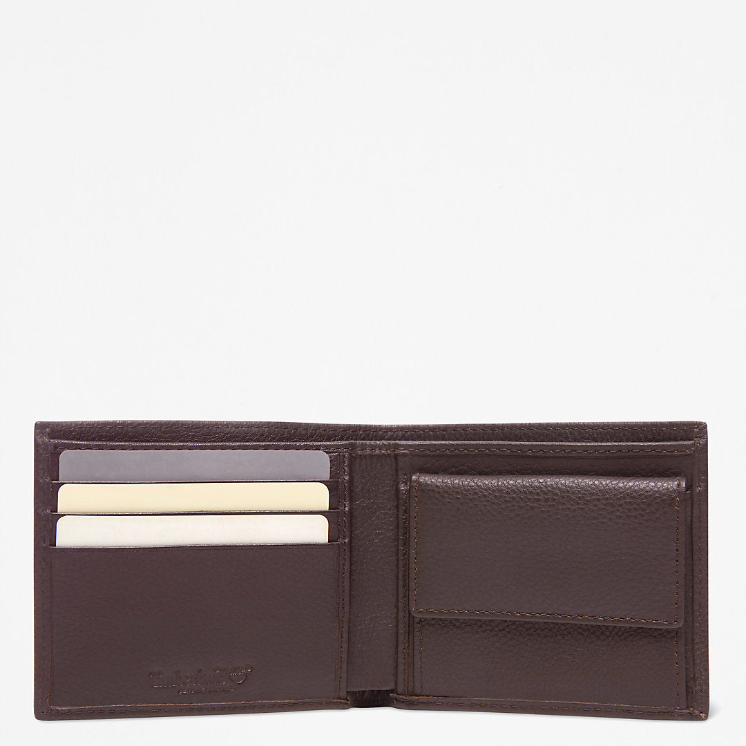 Mens Timberland Kennebunk Wallet for Men in Dark Brown