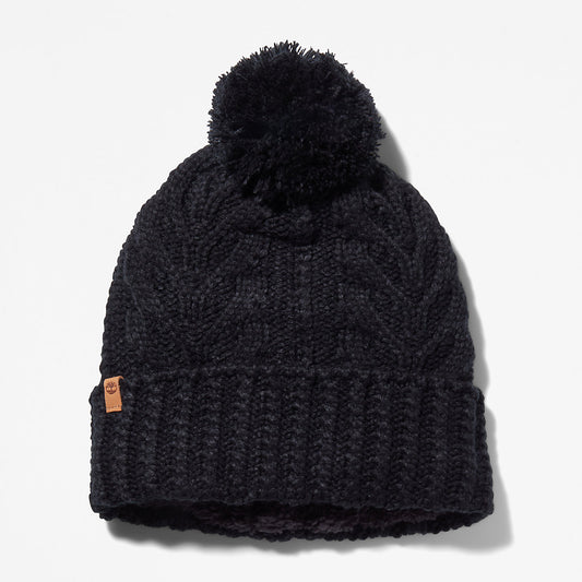 Womens Timberland Autumn Woods Cable Beanie for Women in Black