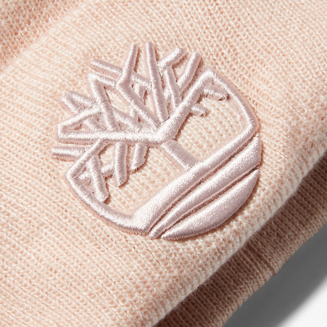 Mens Timberland Newington Embroidered Beanie for Men in Light Pink