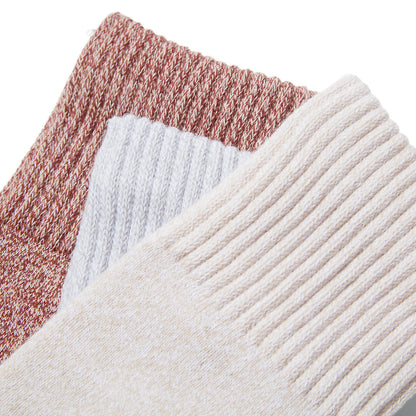 Womens Timberland Three Pack Marled Crew Socks Gift Box for Women in Pink