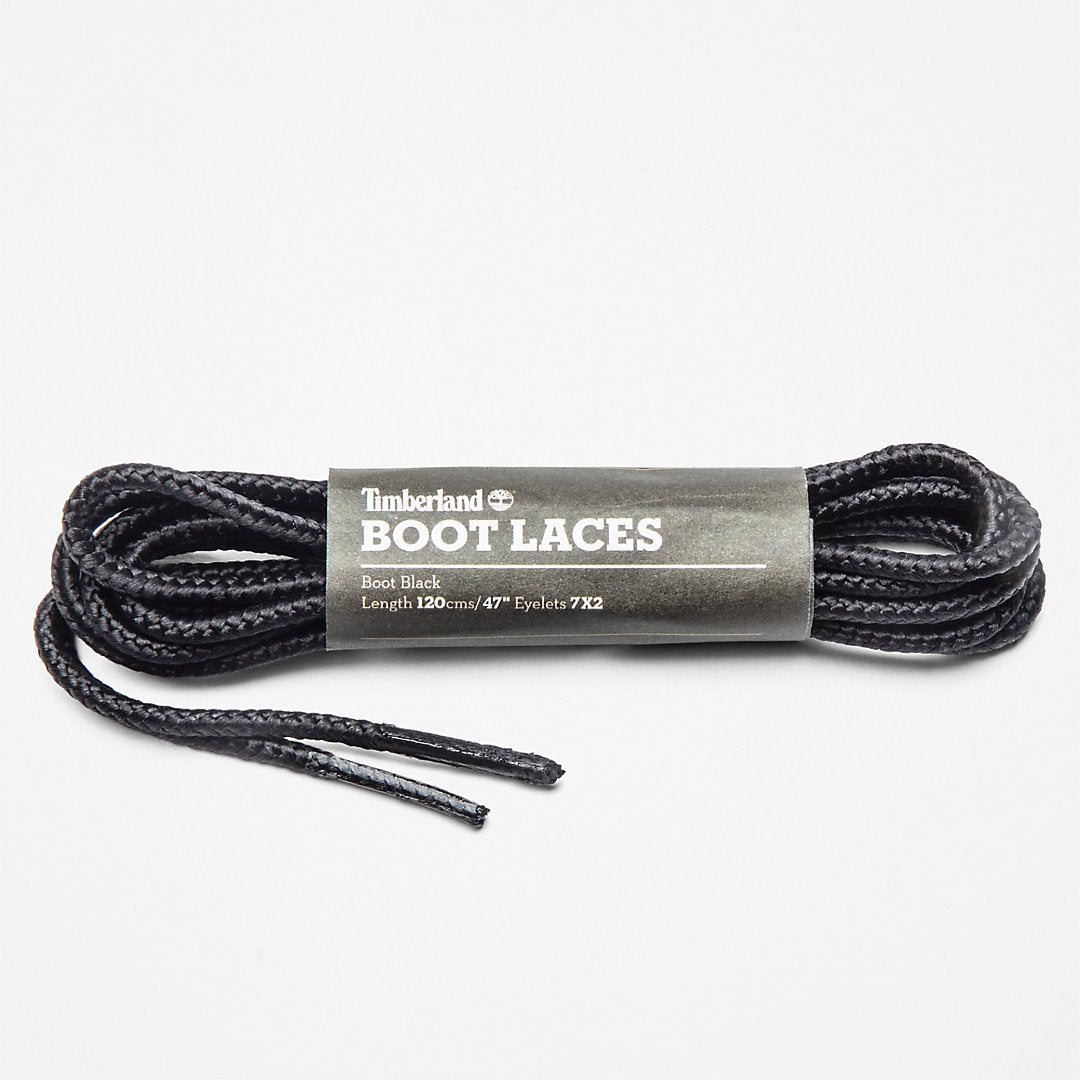 Mens Timberland 120cm/47'' Replacement Boot Laces in Black