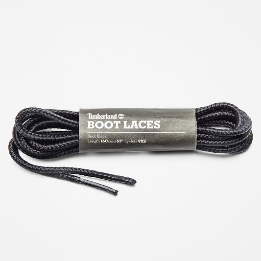 Mens Timberland 160cm/64'' Replacement Boot Laces in Black