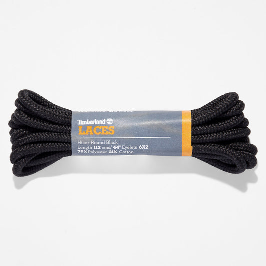 Mens Timberland 112cm/44" Hiker Round Laces in Black