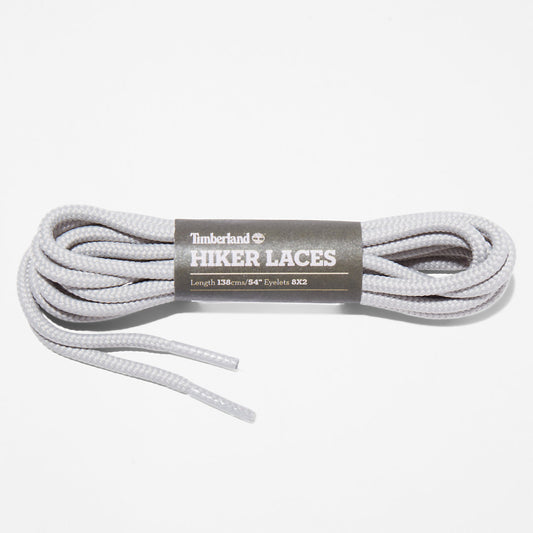 Mens Timberland 137cm/54'' Hiker Replacement Round Laces in Grey