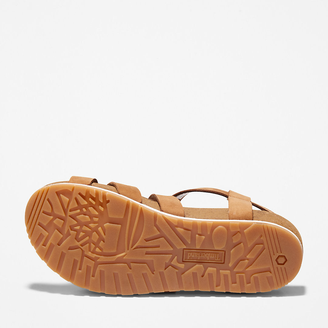Womens Timberland Malibu Waves Ankle Strap Sandal for Women in Brown