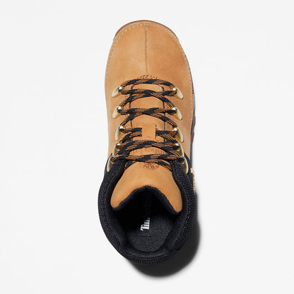 Kids Timberland Euro Sprint Mid Hiker for Junior in Yellow/Black