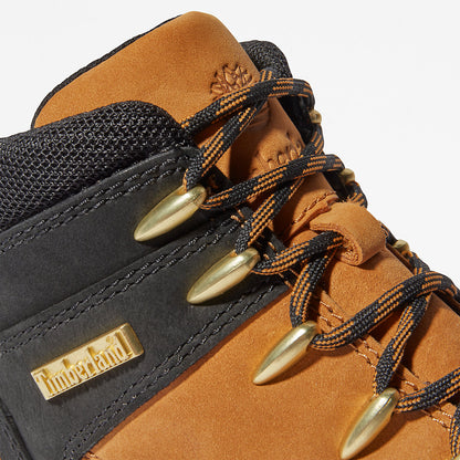 Kids Timberland Euro Sprint Mid Hiker for Youth in Yellow/Black