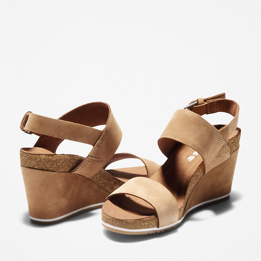 Womens Timberland Capri Sunset Wedge Sandal for Women in Brown
