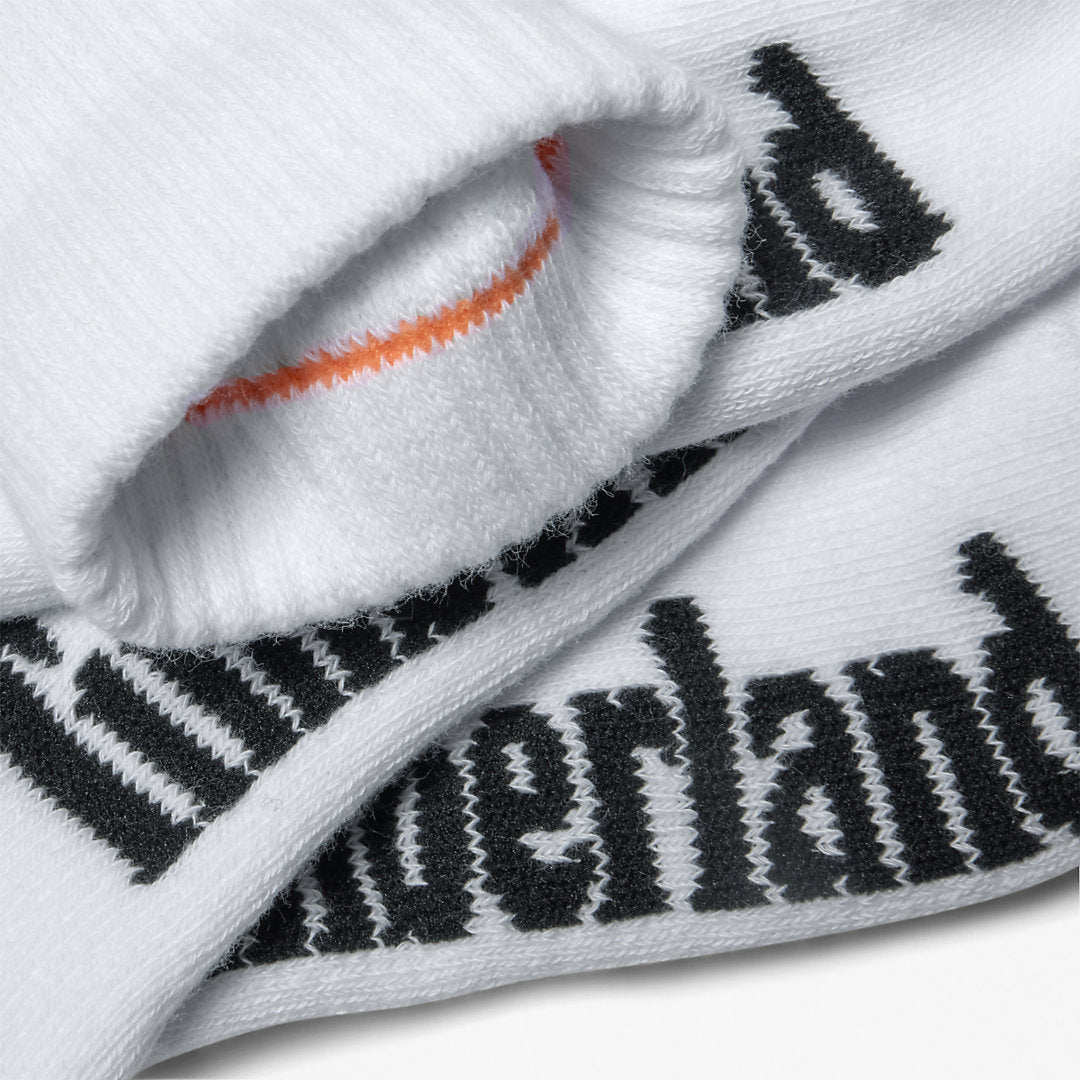 Mens Timberland Stratham 3-Pack Crew Sport Socks for Men in White