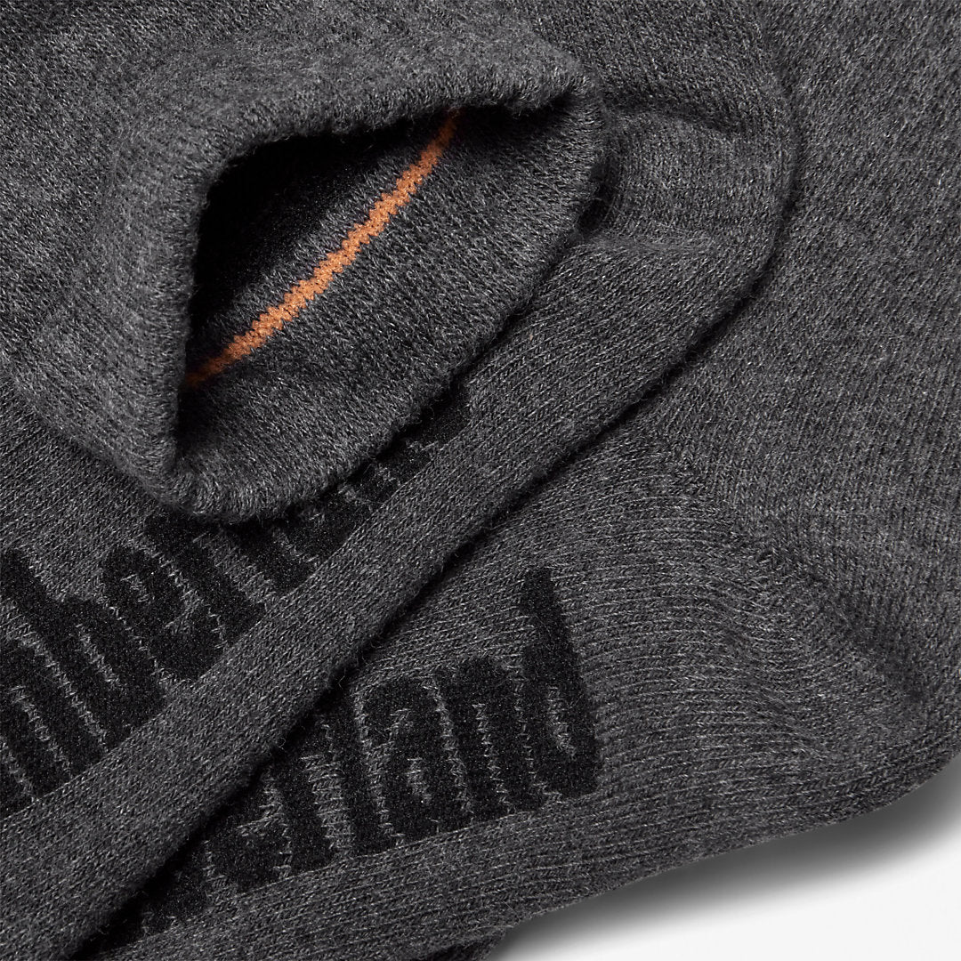 Mens Timberland Stratham 3-Pack Crew Sport Socks for Men in Dark Grey