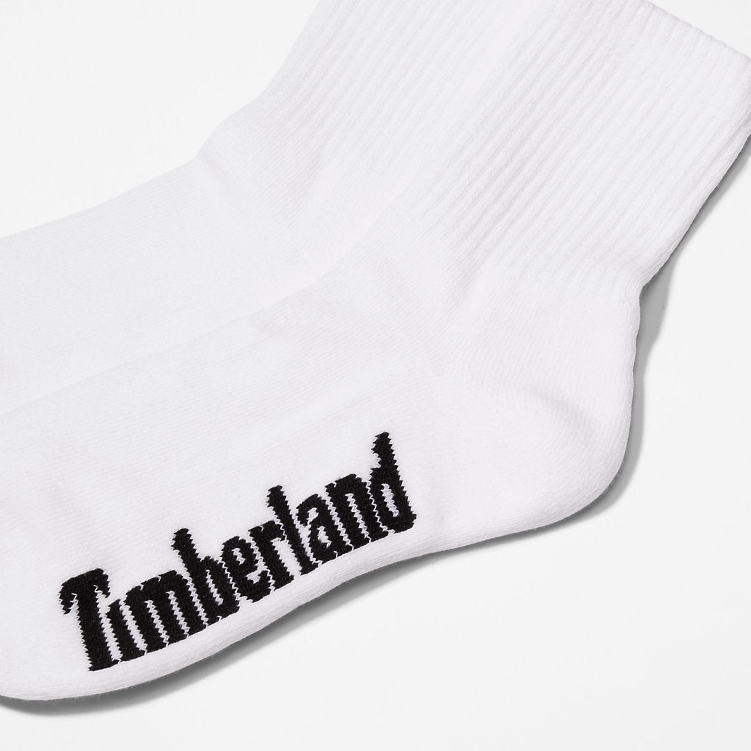 Mens Timberland Stratham 3-Pack Quarter-length Sport Socks for Men in White