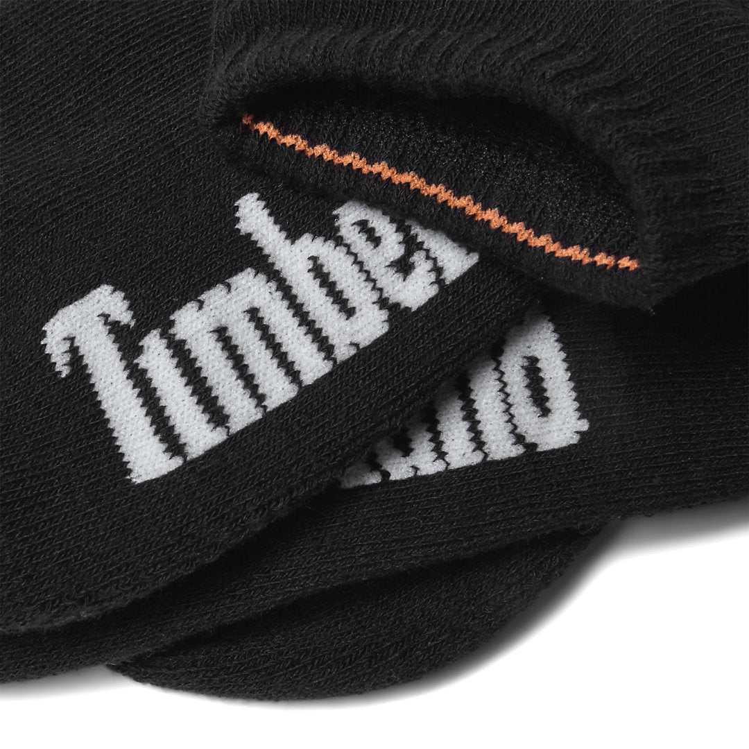Mens Timberland Stratham 3-pack No-show Sport Socks for Men in Black