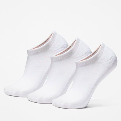 Mens Timberland Stratham 3-Pack No-show Sport Socks for Men in White