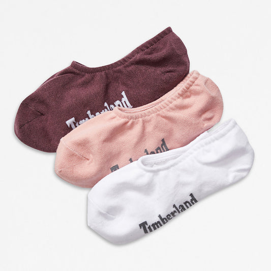 Womens Timberland Stratham 3-Pack Liner Socks for Women in Pink