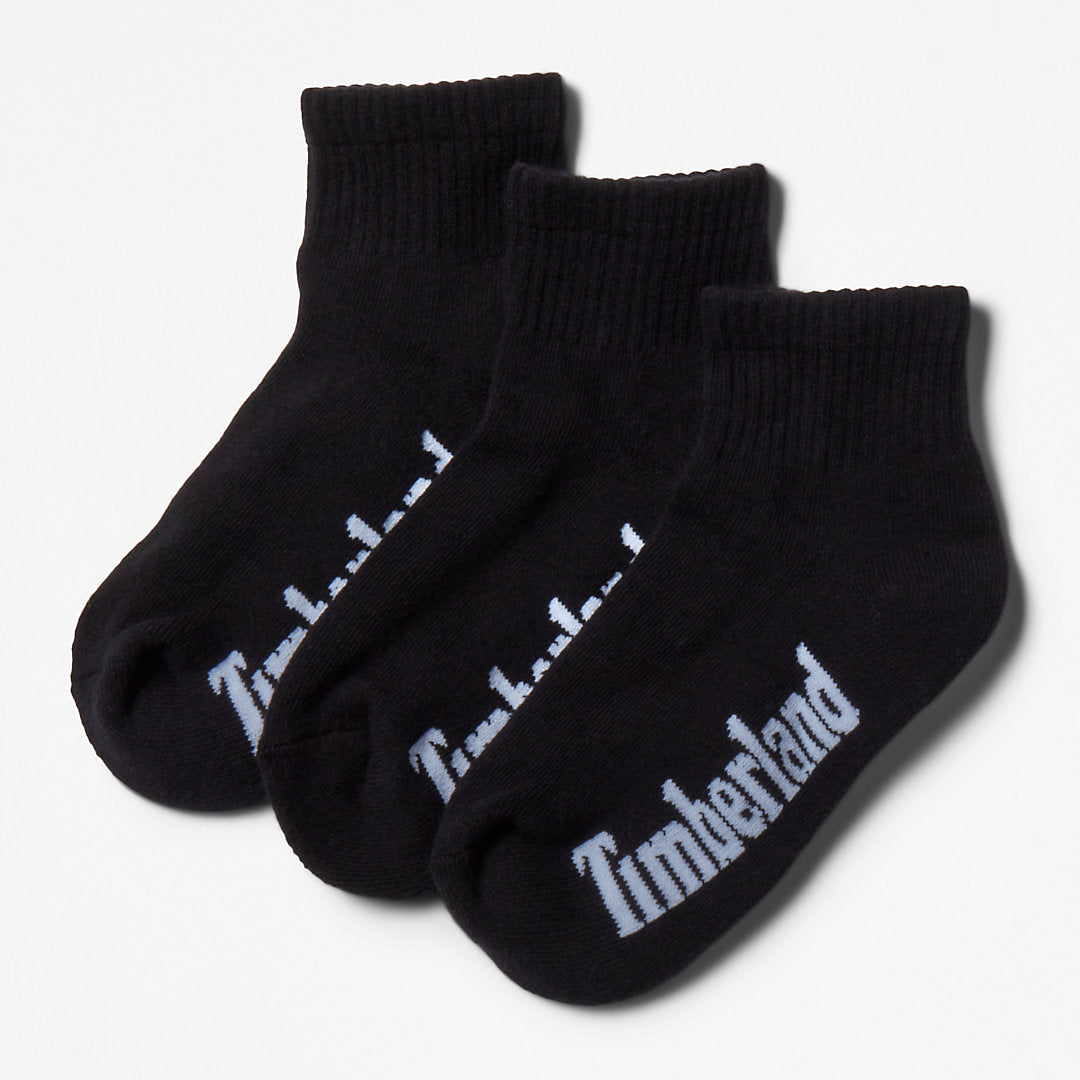 Womens Timberland Stratham 3-pack Ankle Socks for Women in Black