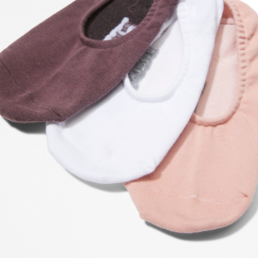 Womens Timberland Stratham 3-Pack Anklet Socks for Women in Pink