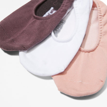 Womens Timberland Stratham 3-Pack Anklet Socks for Women in Pink
