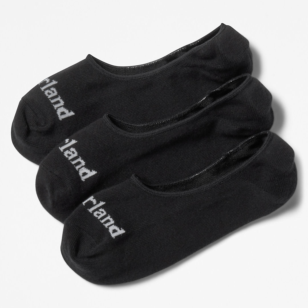 Mens Timberland Stratham 3-pack Invisible Socks for Men in Black