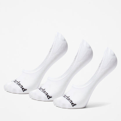 Mens Timberland Stratham 3-Pack Low Liner Socks for Men in White