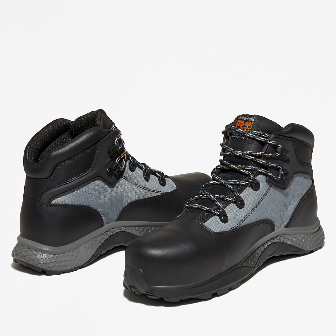 Mens Timberland Timberland PRO® Euro Hiker Work Boot for Men in Black