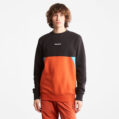Mens Timberland Cut-and-Sew Sweatshirt for All Gender in Orange