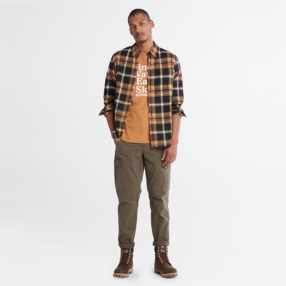 Mens Timberland Core Twill Cargo Pants for Men in Dark Green