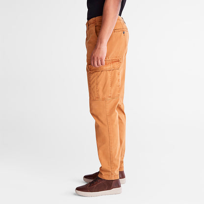 Mens Timberland Core Twill Cargo Pants for Men in Yellow