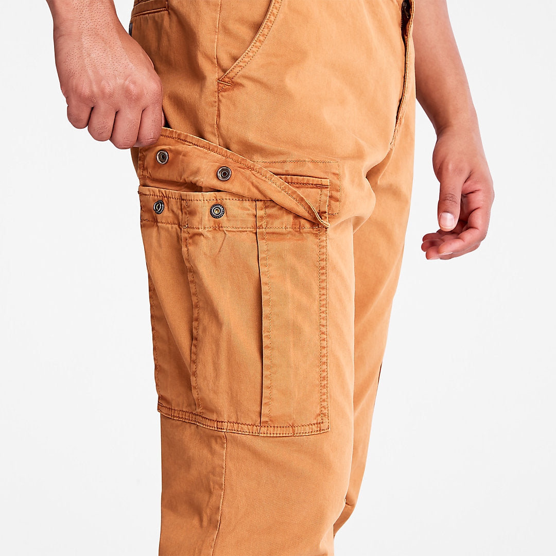 Mens Timberland Core Twill Cargo Pants for Men in Yellow