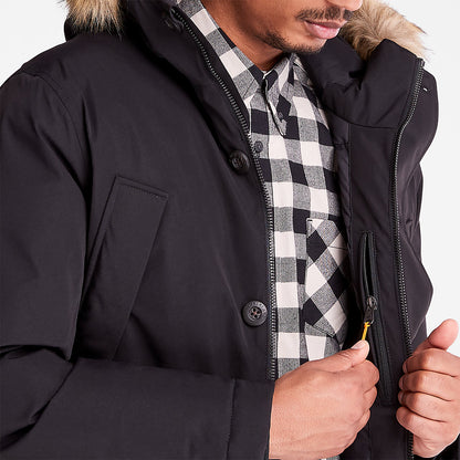 Mens Timberland Scar Ridge Parka for Men in Black