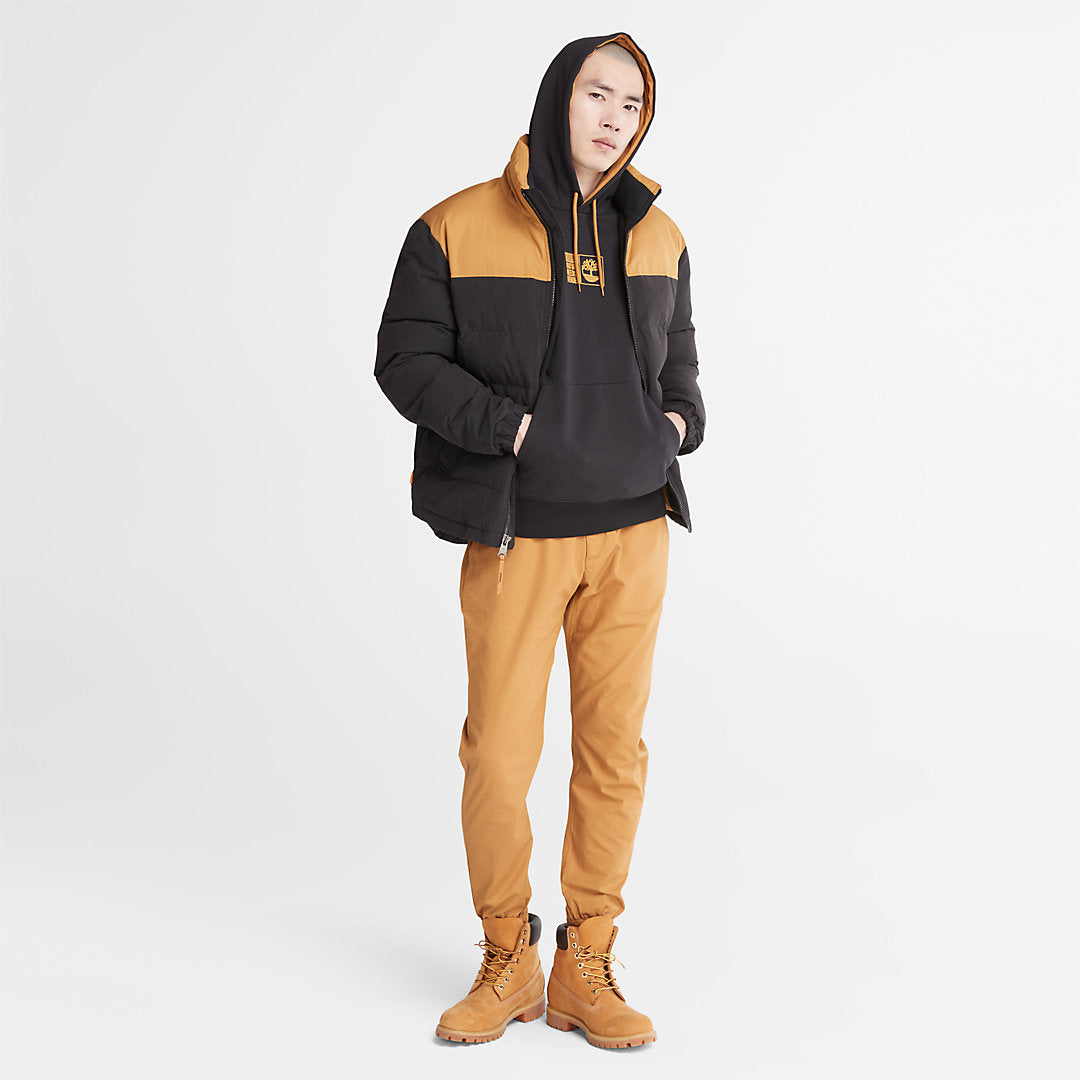 Mens Timberland Welch Mountain Puffer Jacket for Men in Black